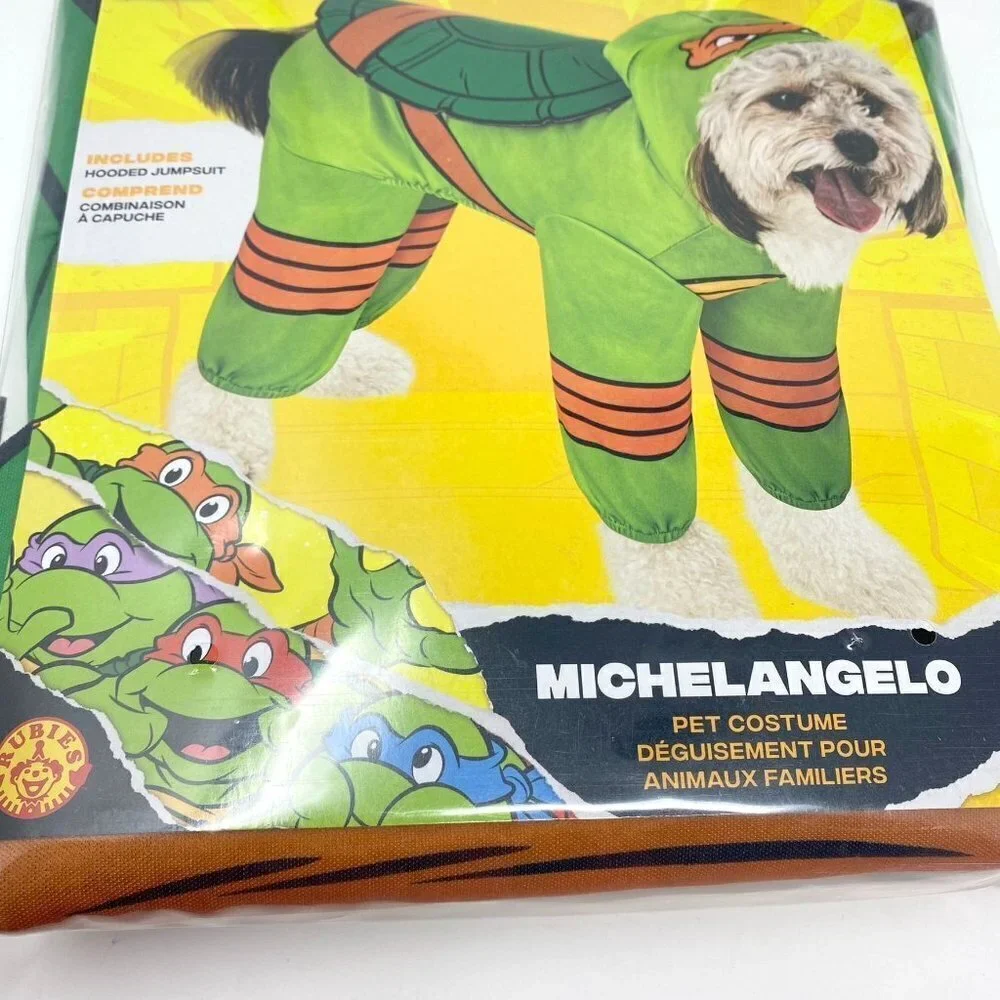 Rubie's Teenage Mutant Ninja Turtles Michaelangelo Halloween Dog Costume S/M/L